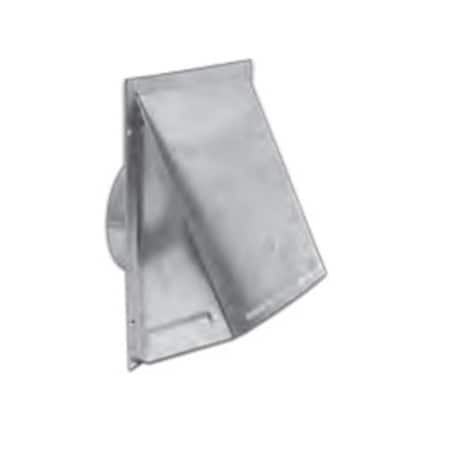 Lambro Industries Damper Spring Controlled 8 in. Aluminum Wall Vent 348